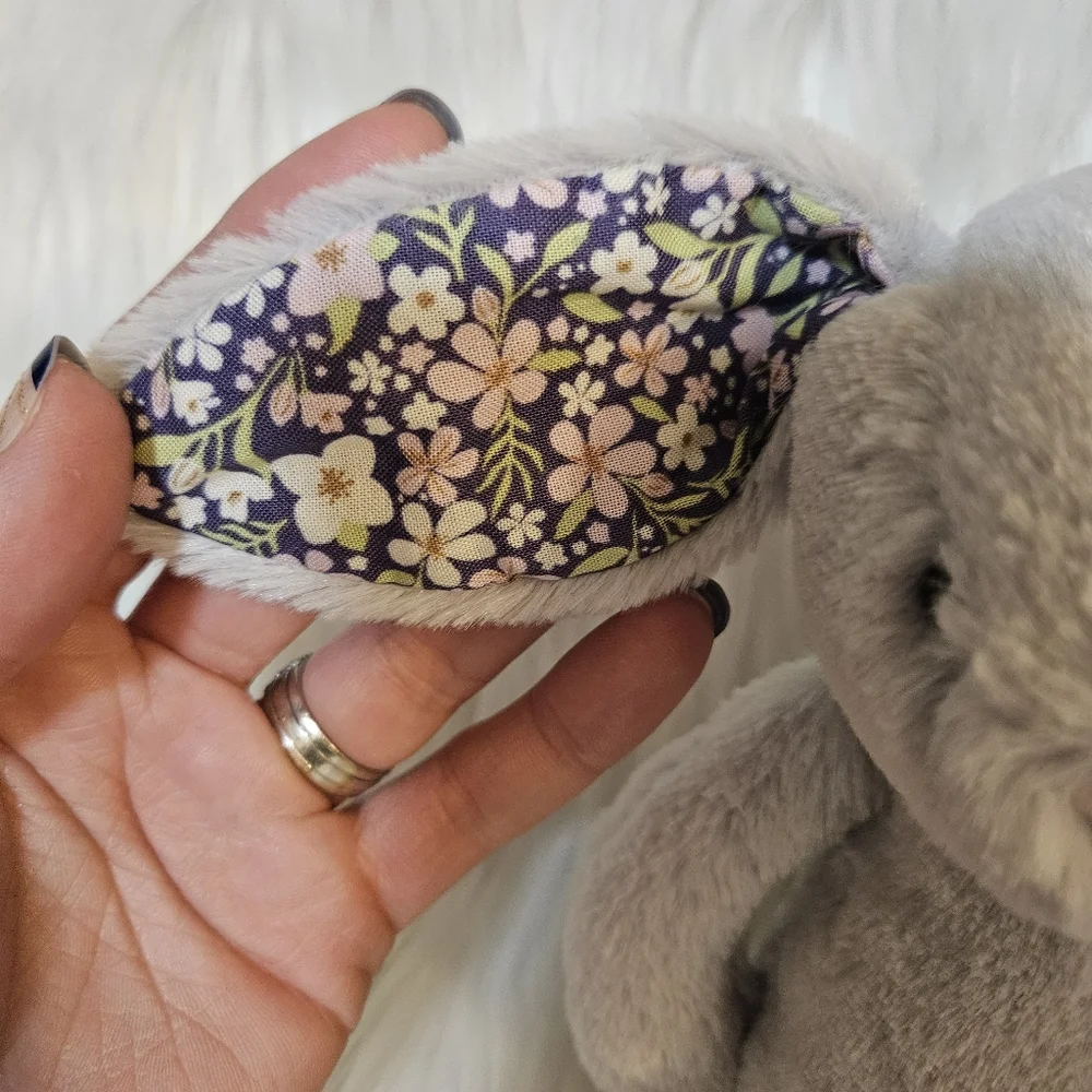 Jellycat Blossom Silver Bunny 'Bloom' Plush